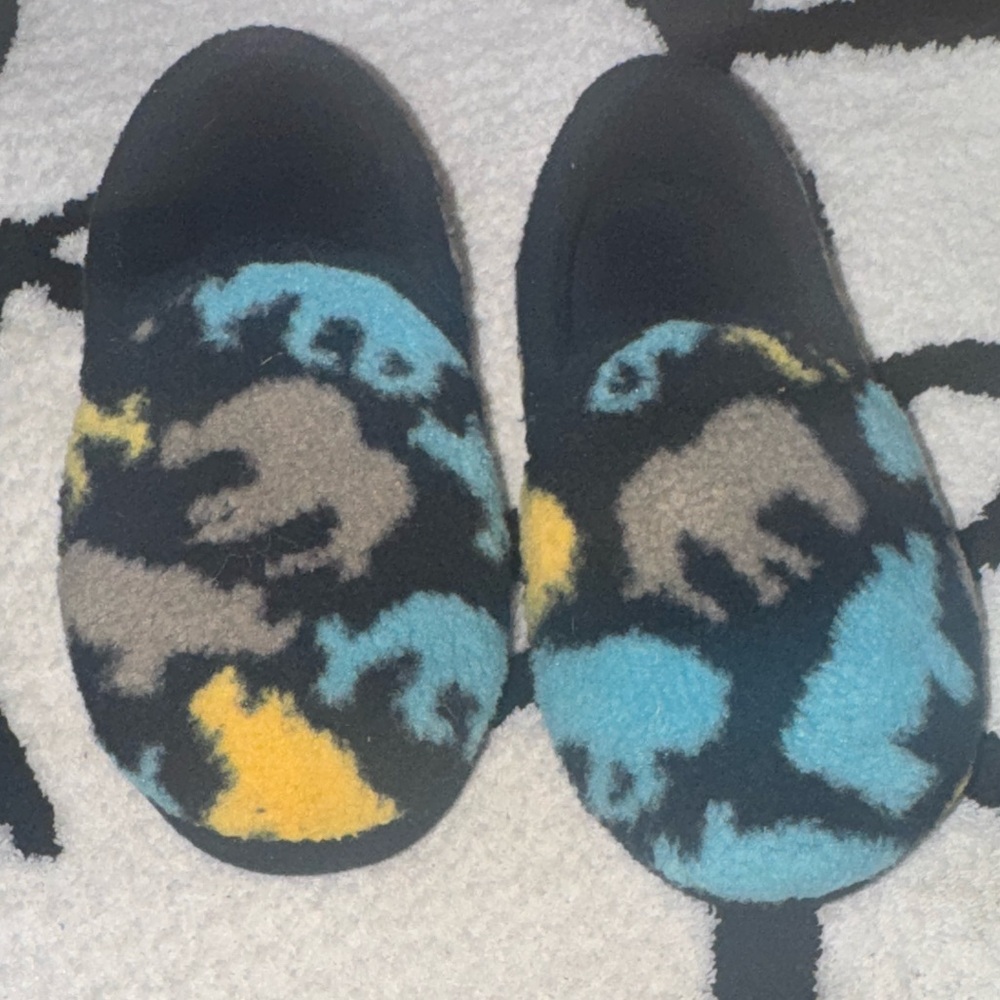 Adidas Blue and Gray Slippers Toddler 11-12